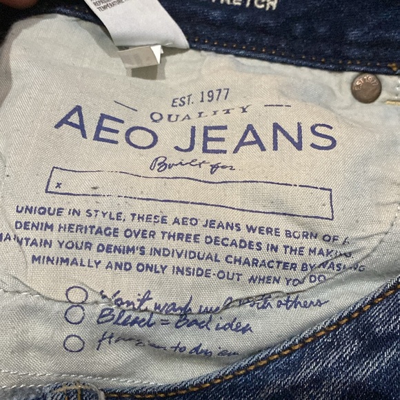 American Eagles Outfitters Kick Boot Stretch Size 8 Closing Zip/Button 5 Pockets - Picture 11 of 11